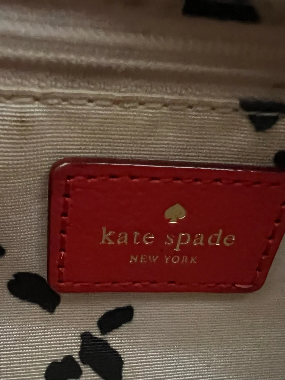 kate spade Red Leather Hobo with Front Zip Pocket - Picture 5 of 8